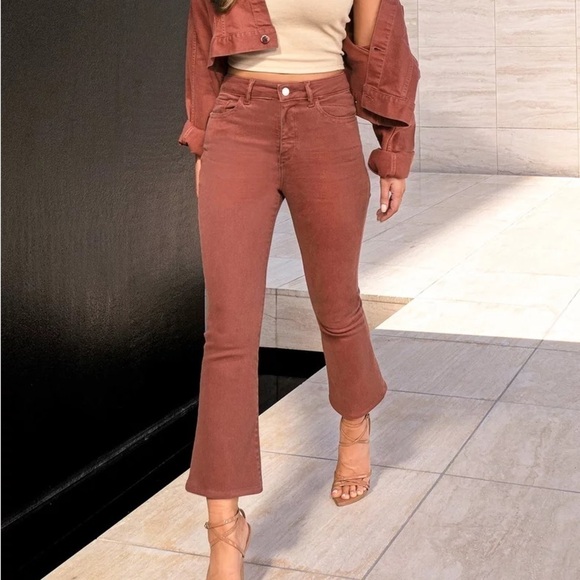 DL1961 Anthropologie Bridget Cropped High Rise Intrasculpt Boot Jean Size 27 - Picture 1 of 11